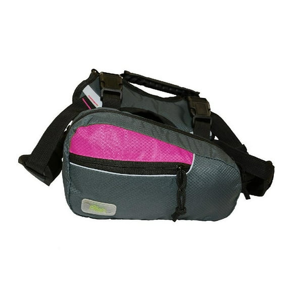 Go Fresh Pet Fresh Pet 2 In 1 Dog Harness Trail Pack Fuchsia / Gray Large