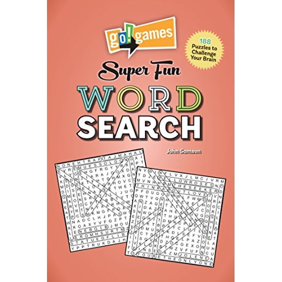 Pre-Owned Go!games Super Fun Word Search: 188 Puzzles to Challenge Your Brain (Paperback) 1623540844 9781623540845