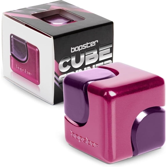 Go! Games, bopster Cube Spinner Metallic Pink & Purple Fidget Spinner