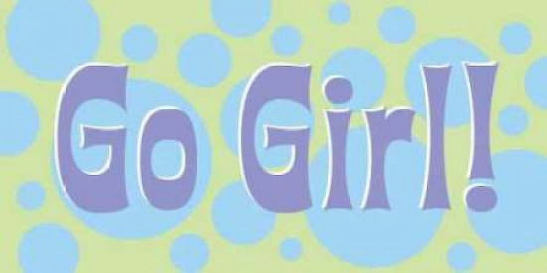 Go Girl Canvas Art - Stephanie Marrott (10 x 20)
