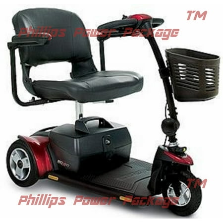 Go-Go Elite Traveller 3-wheel Scooter-Red-18AH Battery