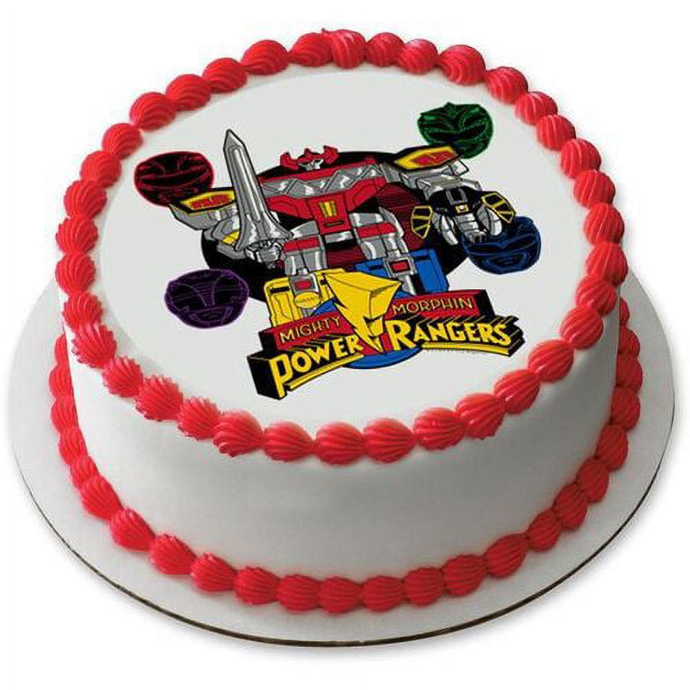 Amazon.com: Power Rangers Birthday Cake Topper Set and Themed Accessories  (Unique Design) : Grocery & Gourmet Food