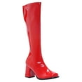 thumbnail image 1 of Go Go Womens Red Knee High Boots sz 8, 1 of 3