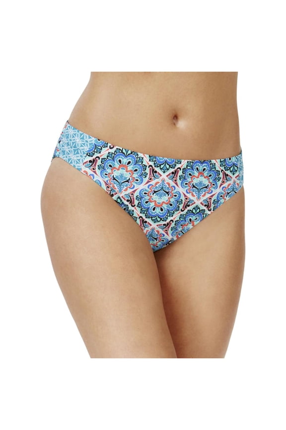 Womens Printed Full Coverage Swim Bottom Separates