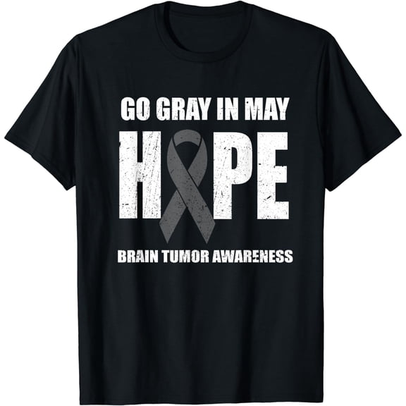 Go Gray In May Hope Brain Tumor Awareness T-Shirt