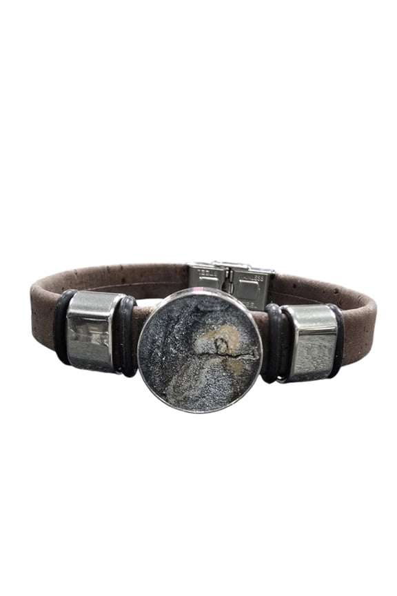 Go Gray Unisex Cancer Awareness Cork Bracelet