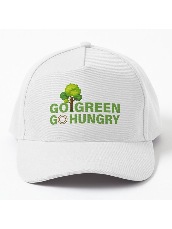 Go Green Go Hungry Baseball Cap, Agriculture Environmental Statement Design, Classic Hat
