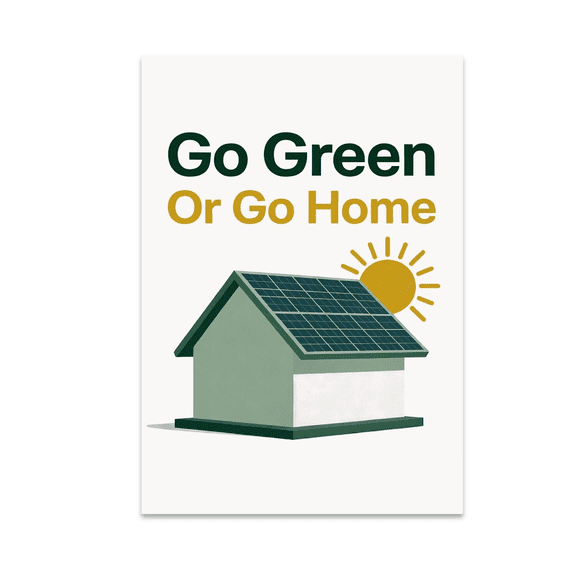 Go Green Poster