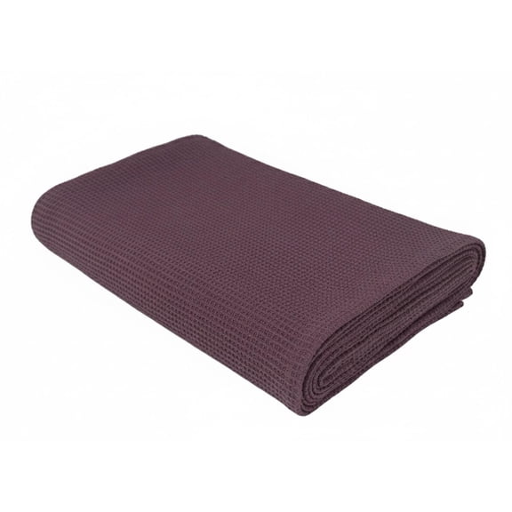 Go Green Organics Gots Certified Waffle Bath Towel 600 Gsm | Super Absorbant & Quick Dry, No Softeners, Environment Friendly Bath Towel (Burgundy)
