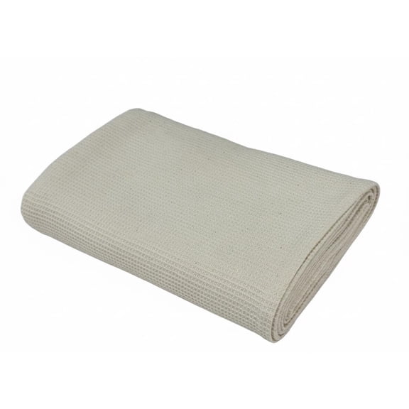 Go Green Organics Gots Certified Waffle Bath Towel 600 Gsm | Super Absorbant & Quick Dry, No Softeners, Environment Friendly Bath Towel (Natural)