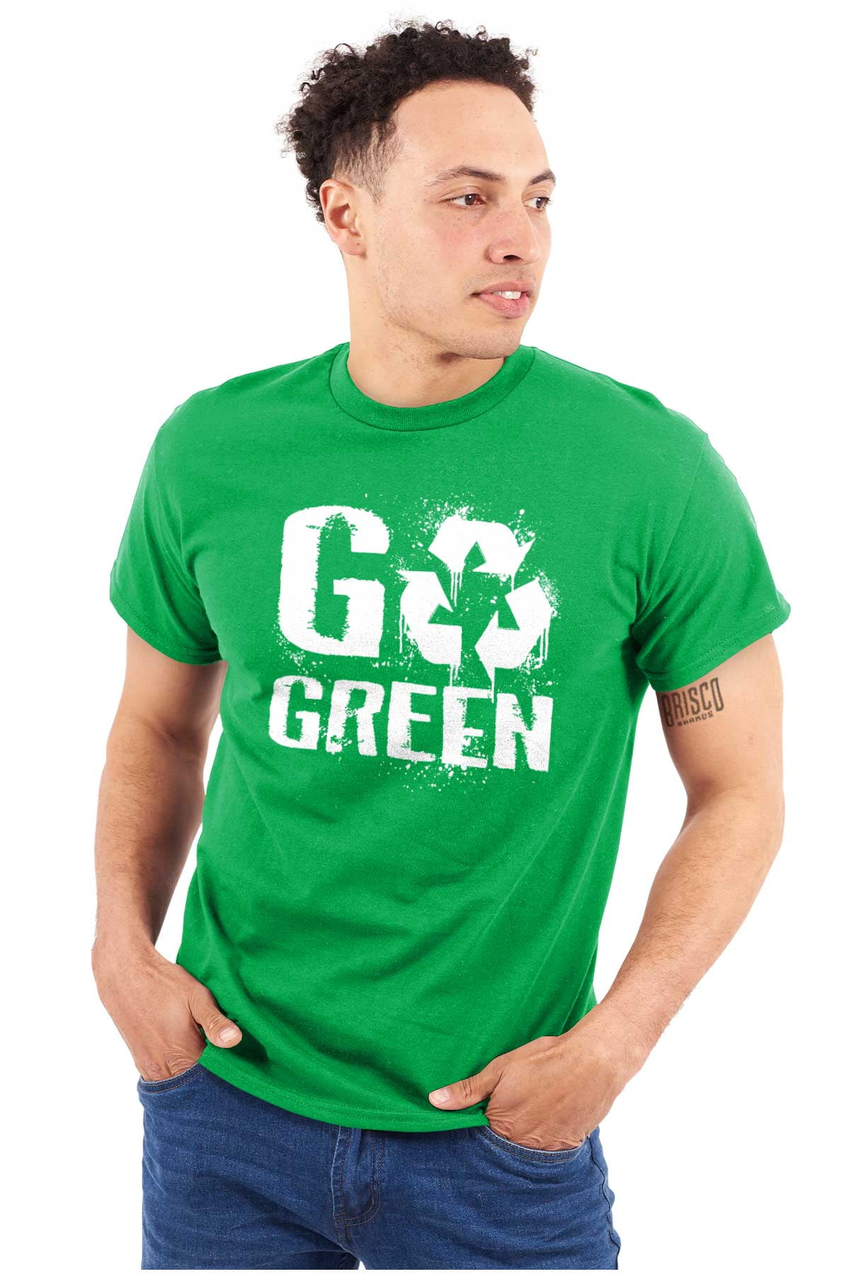 Go Green Recycle Reuse Reduce Men's Graphic T Shirt Tees Brisco Brands ...