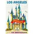thumbnail image 1 of Go Greyhound - Los Angeles - Disneyland Attraction Poster  - Walt Disney Vintage (12x18Inches), 1 of 6