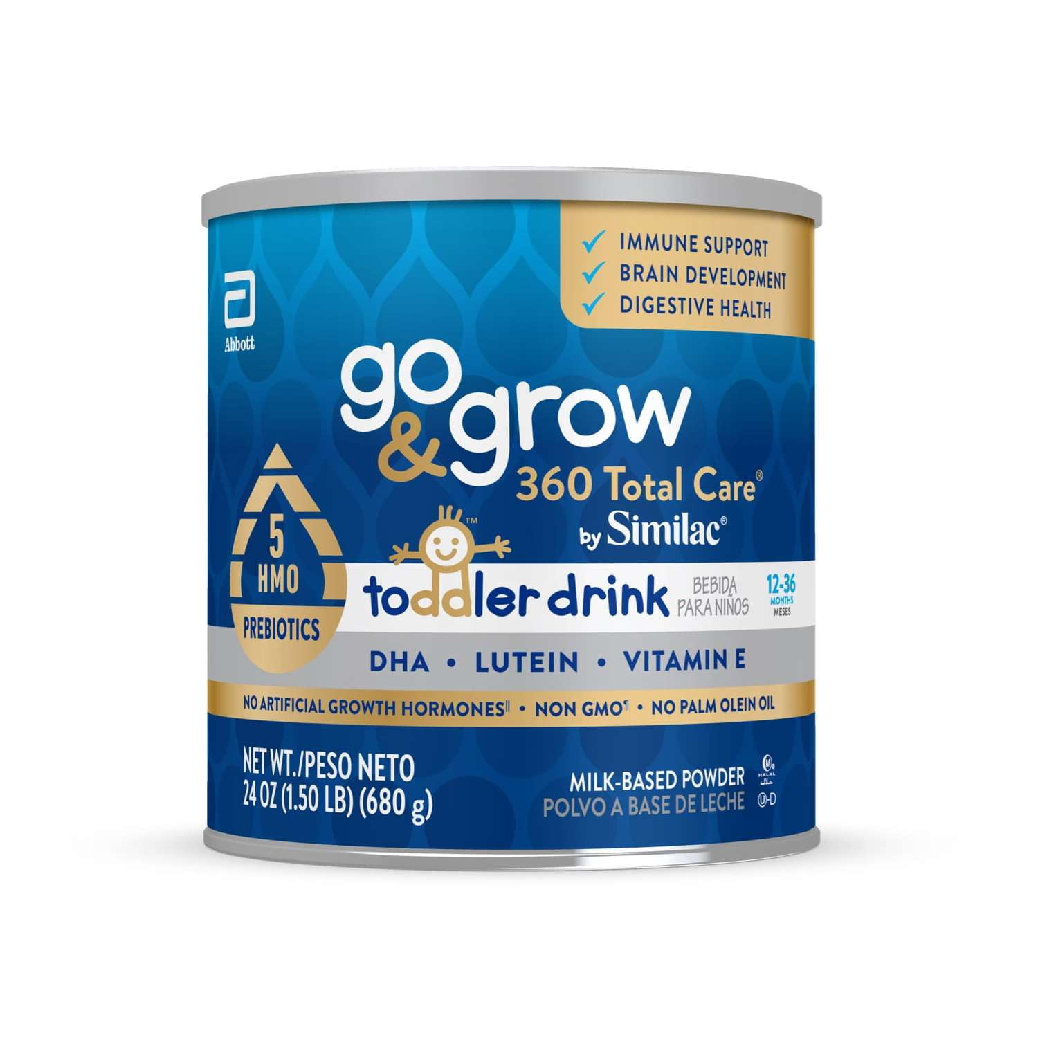 Go & Grow 360 Total Care by Similac Toddler Drink Powder, 24-oz Can