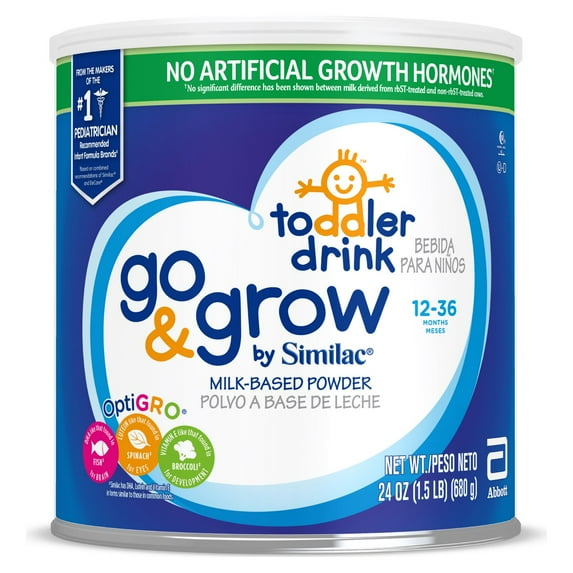 Go & Grow by Similac Milk-Based Toddler Drink, Powder, 24 oz