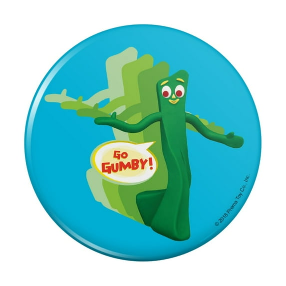 Go Gumby Kitchen Refrigerator Locker Button Magnet