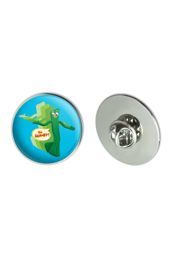 Go Gumby Metal 1.1" Tie Tack Hat Lapel Pin Pinback