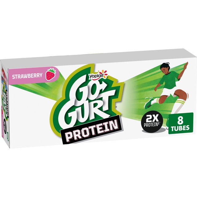 GoGURT Protein Kids Low Fat Yogurt, Strawberry, Gluten Free, 1 lb (8