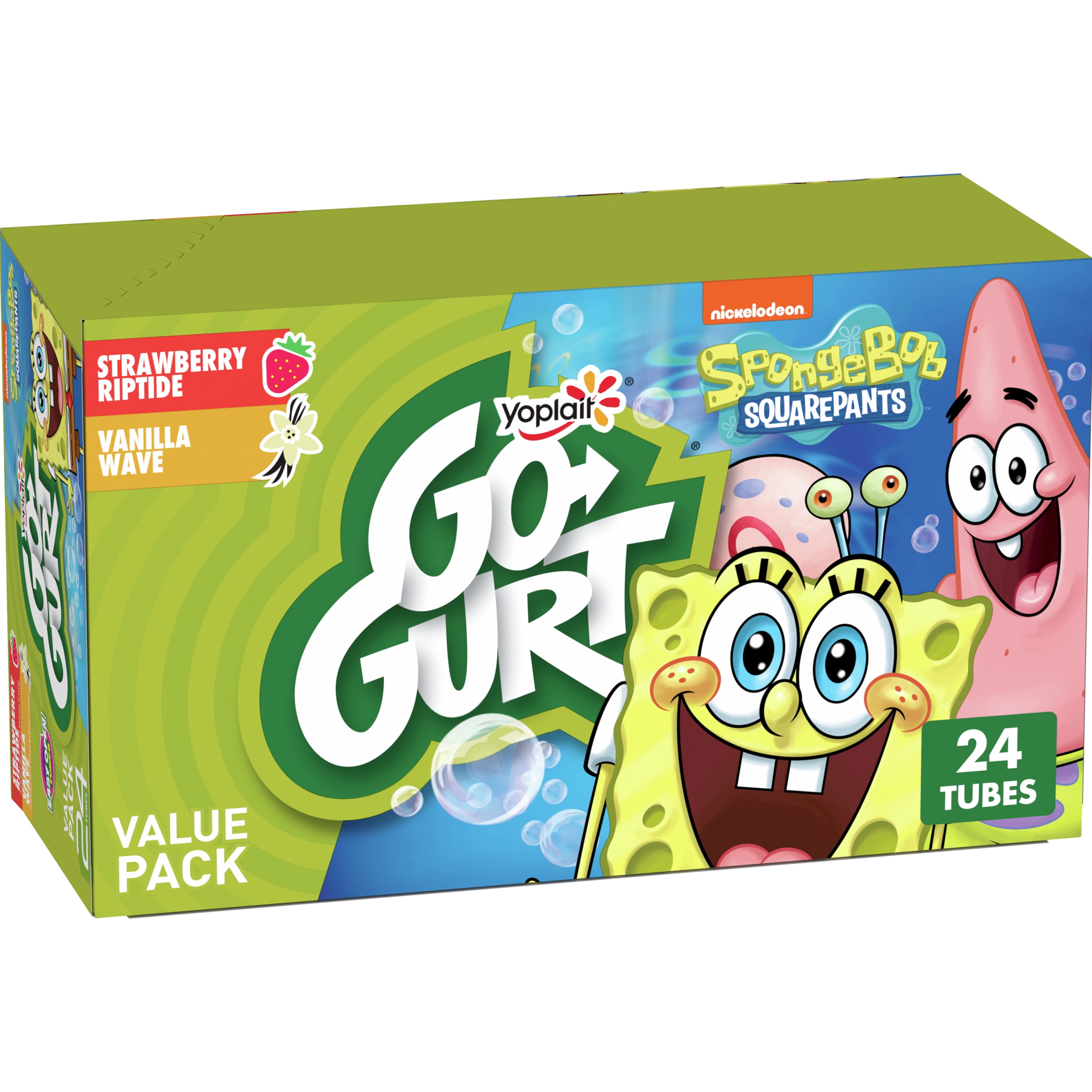 Go-Gurt Strawberry and Vanilla Low Fat Yogurt Tubes, 24 Ct - Walmart.com