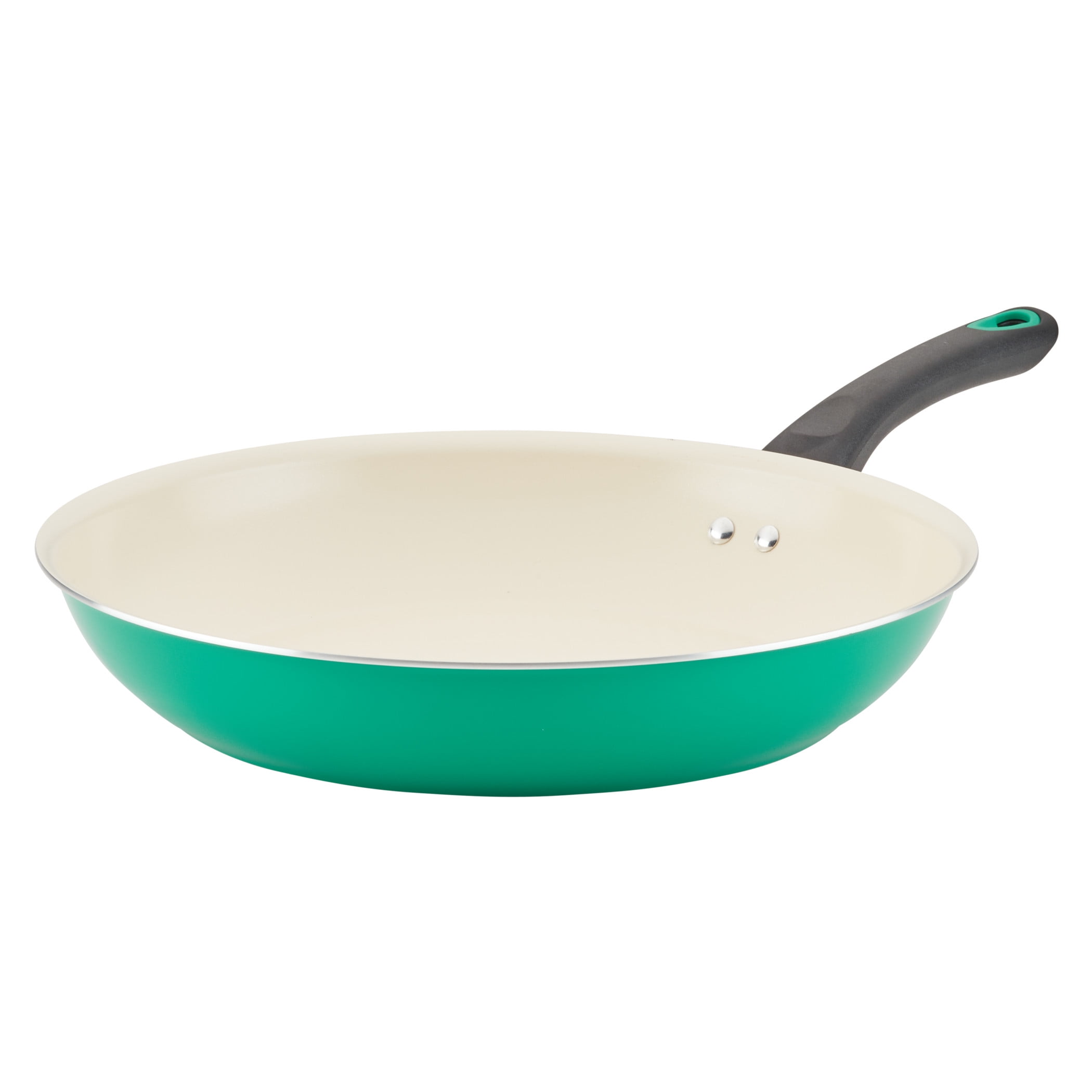 Go Healthy! by Farberware 12.5-inch Nonstick Frying Pan with Quiltsmart Technology, Green