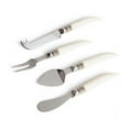 thumbnail image 1 of Go Home 20986 Stainless Steel & Bone Sumter Cheese Knife Set - Ivory & Silver, 0.5 x 2 x 7 in. - Set of 4, 1 of 1