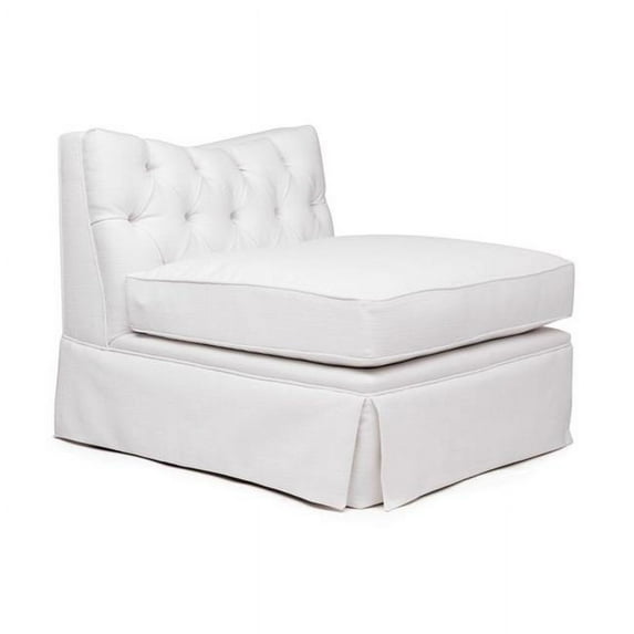 Go Home U02000603 28 x 38 x 30 in. Kelly Chair Bailey Ivory with Nickel Nailheads