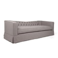 thumbnail image 1 of Go Home U02200703 31 x 38 x 96 in. Kelly Sofa Belfast Grey with Nickel Nailheads - Large, 1 of 1