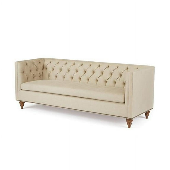 Go Home U80100502 33.5 x 31 x 90 in. Eric Sofa Bailey Cloud Brass Nailheads