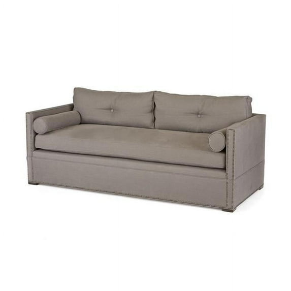 Go Home U80300701 29 x 37 x 86 in. Irma Sofa Belfast Grey No Nailheads