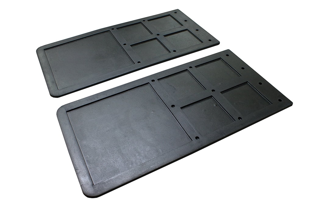 Go Industries 723 Single Wheel Black Mud Flaps Fits All Chevy/GMC/Ram Trucks
