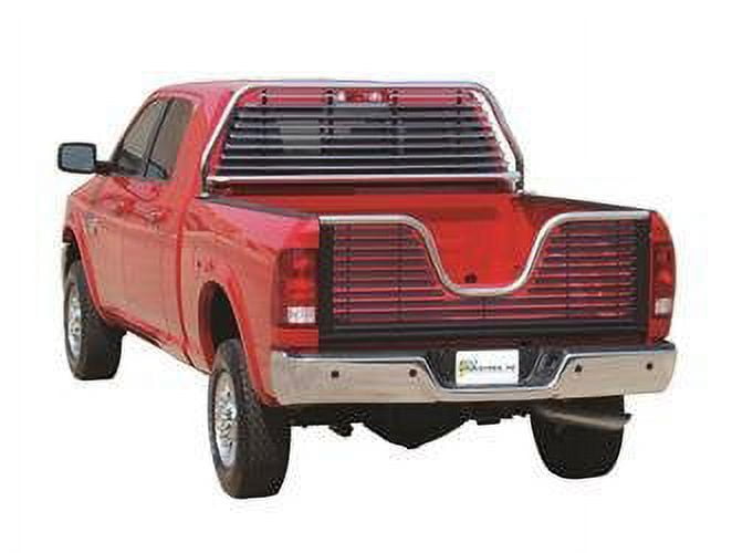 Go Industries Big Foot Headache Rack - Sliding Glass Window - Chrome ...