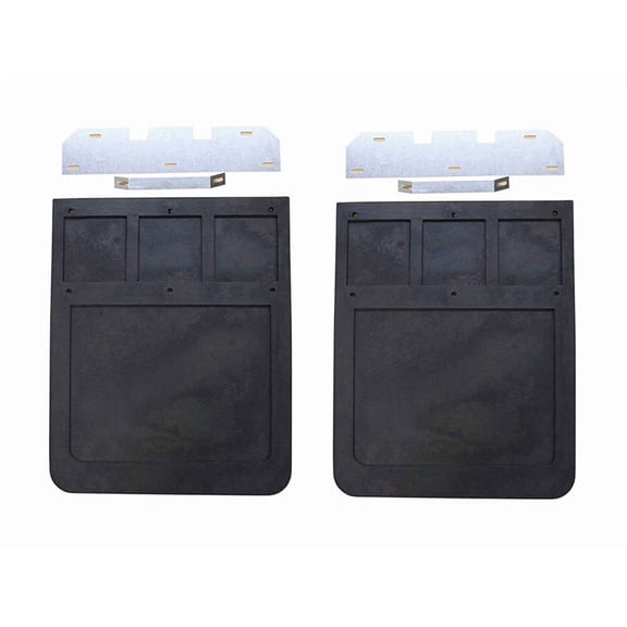 Go Industries Dual Wheel Rubber Mud Flaps Compatible with 2017-2019 Ford F350