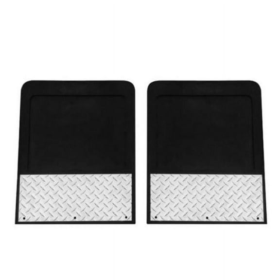 Go Industries GOID70736SET Diamond Tread Mud Flaps for 2011-2018 Chevy Silverado 2500 HD