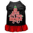 thumbnail image 1 of Mirage Pet Go Jesus Screen Print Dog Dress Black with Red XL, 1 of 11