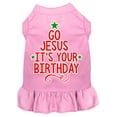 thumbnail image 1 of Christmas Pet Dog  Cat Dress Screen Printed, "Go Jesus, It's Your Birthday", 1 of 11