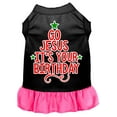 thumbnail image 1 of Christmas Pet Dog  Cat Dress Screen Printed, "Go Jesus, It's Your Birthday", 1 of 11