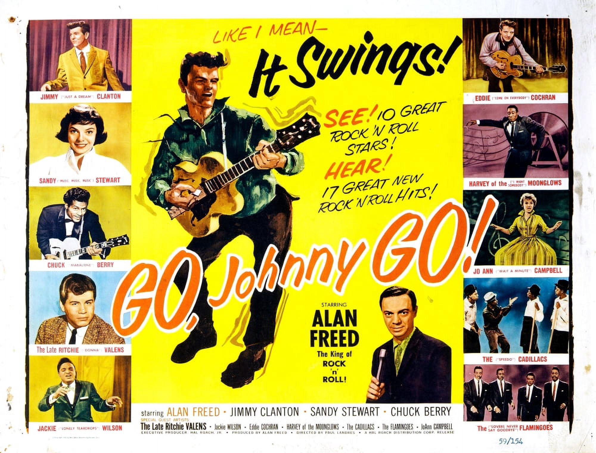 Go Johnny Go Canvas Art - (28 x 22)