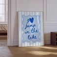 thumbnail image 1 of Go Jump In The Lake Blue Coastal Poster, Unframed Size 16x24, 1 of 2