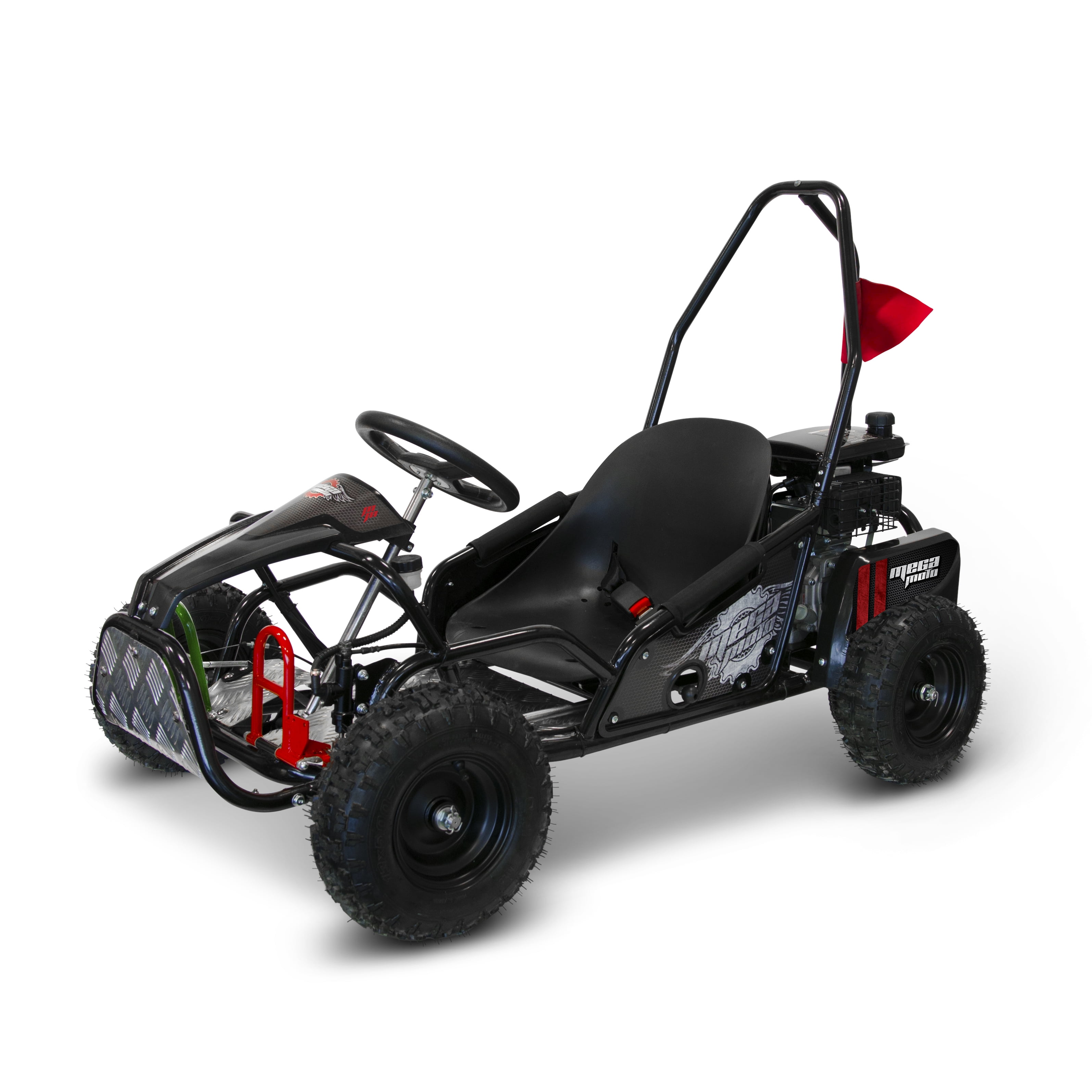 New Custom Built Go-Kart For Sale: Black, 6 1/2 HP, Two Seater