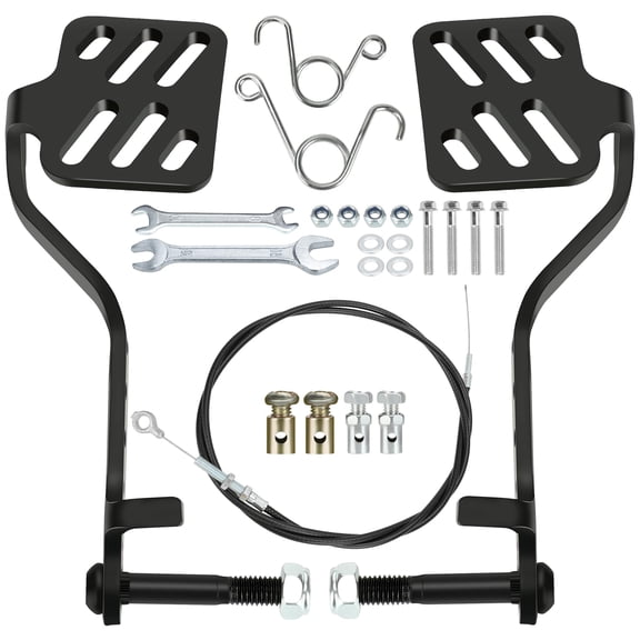 Go Kart Brake and Throttle Pedal Kit with 71" Throttle Cable Replacement for Go Cart Kart Predator 212cc 196cc 6.5hp Azusa Fun Kart Radio Flyer Azusa Carter Road Rocket Vintage Drift Trike Part