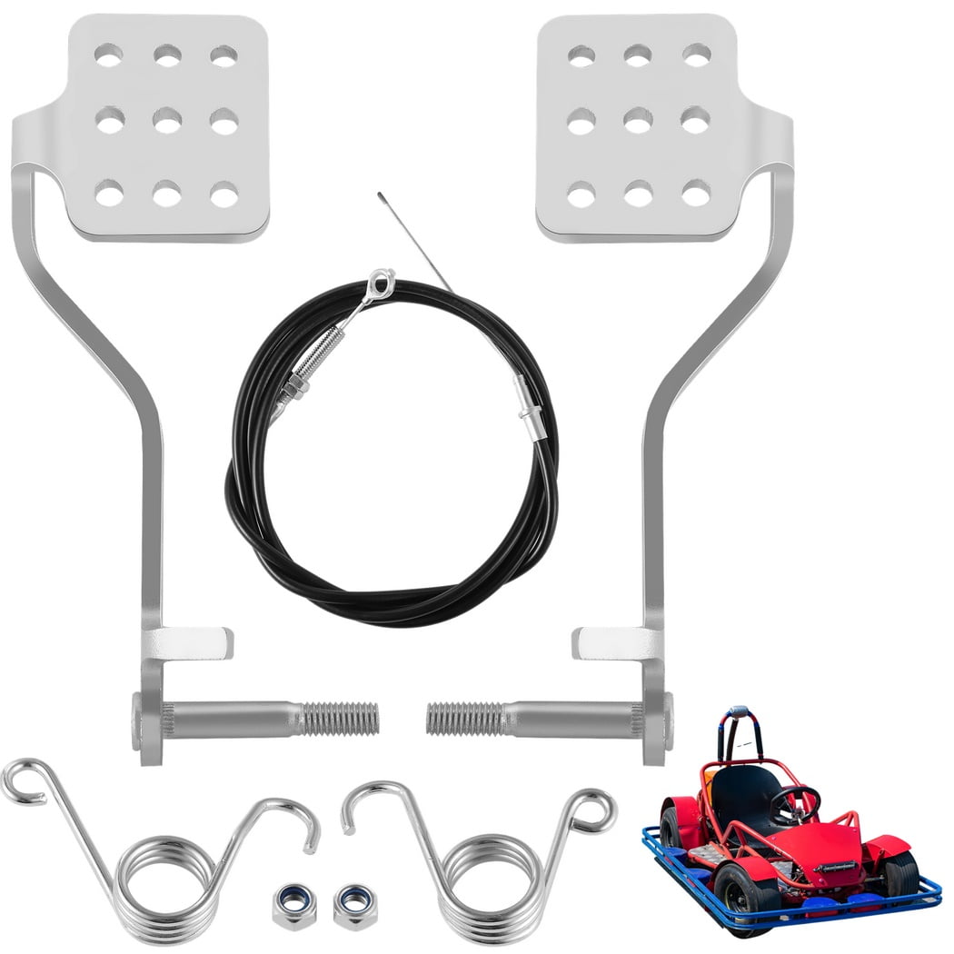 Rem Gaspedalen 71 Kabel Fit voor Road, Azusa Fun Kart, 1 Paar Go Kart Pedalen Kit Rem Gaspedalen
