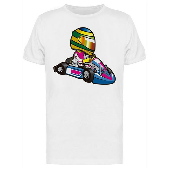 Go Kart Karting Racer Design T-Shirt Men -Image by Shutterstock, Male Small
