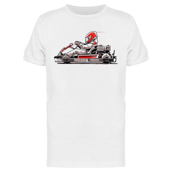 Go-Kart Racer Side View  T-Shirt Men -Image by Shutterstock, Male Large