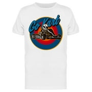 Go Kart Racing Logo T-Shirt Men -Image by Shutterstock, Male Medium