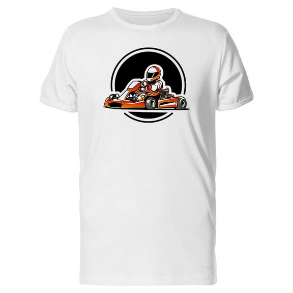 Go Kart Racing Retro Cartoon T-Shirt Men -Image by Shutterstock, Male Large