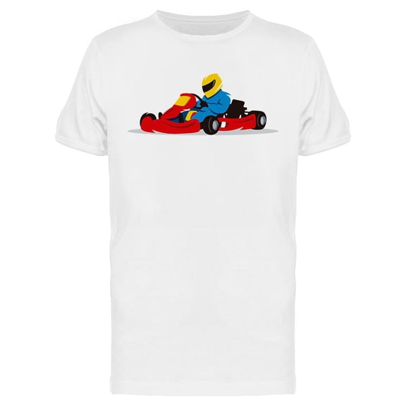 Go Kart Racing Sport T-Shirt Men -Image by Shutterstock, Male x-Large