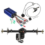 Go Kart Rear Axle Kit with Brushless 48V 1000W Electric Motor Differential Gear Box Speed Controller & Hydraulic Brake Assembly for DIY Go Cart Drift Trike ATV Quad Buggy 4 Wheelers Dolly 40" Axle