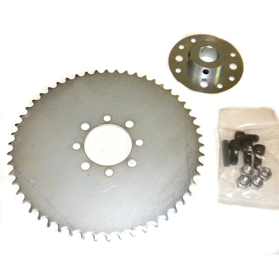 Go Kart Sprocket & Hub for 1" Axle 54T for #41 Chain