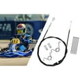 thumbnail image 1 of Go Kart Throttle Cable Kit Cable Ends Stop Throttle Pedal Return Spring Brake Pedal Return Spring For 75 Inch Go Kart, 1 of 6