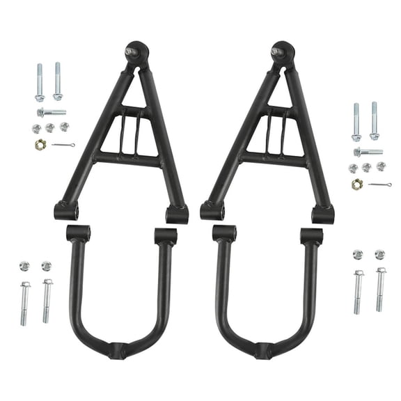 Go Kart Upper Lower Swing Arm 300mm 12 Inch Front Axle Suspension Shock Short Swingarm Assembly Control Arms for DIY Modification ATV UTV Beach Cart Quad Buggy Mobility Bull Taotao
