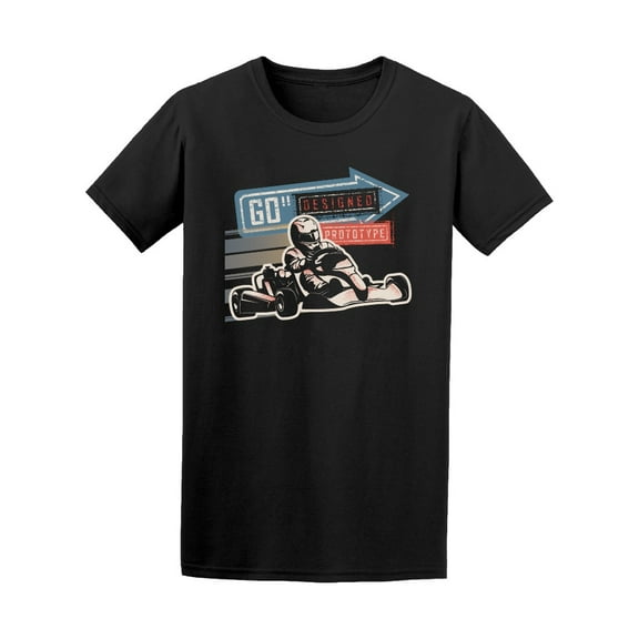 Go-Karter Modified Road Sign T-Shirt Men -Image by Shutterstock, Male Large